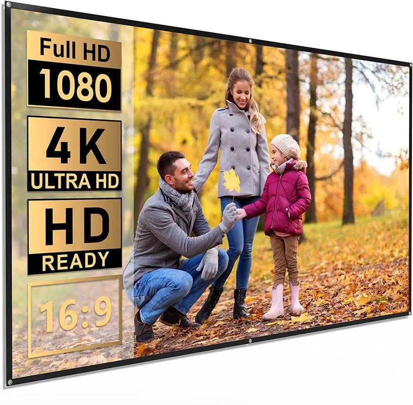 Vilro 50 Inch 3.7Ft x 2.1Ft-Anti-Creased,Foldable Anti-Light 16:9 4K Eyelet HG Projector Screen-Width 112 cm x 63.5 cm Height M+10 (B0B85462JF) Amazon Price History, Amazon Price Tracker