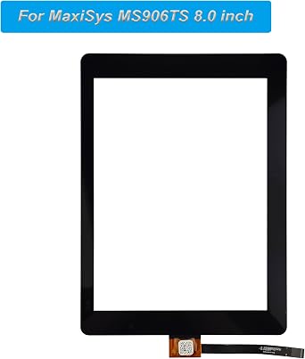 Touch Screen Panel Digitizer (Without LCD Display) Compatible with AUTEL MaxiSys MS906TS MS906 MS906BT 8.0 inch with Tools