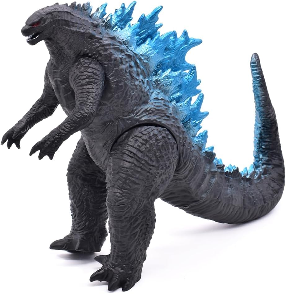 Godzilla Figuren Monster Action Figure Dinosaurier Modell Ornamente Monster Geburtstag Kuchendekoration Actionfigur Spielzeug Dino Modelle für Kinder Geschenk 22cm-Blau
