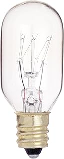 Satco S3907 130V Candelabra Base 25-Watt T8 Light Bulb, Clear