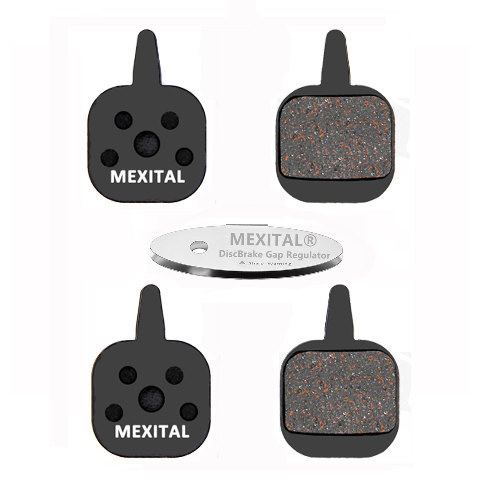 MEXITAL 2 Paar Fahrrad Scheibenbremsbeläge, bremsbeläge Fahrrad für Tektro IO/Novela/Aquila/Old Gemini/Hydraulic/Mechanical N11.11 15-2