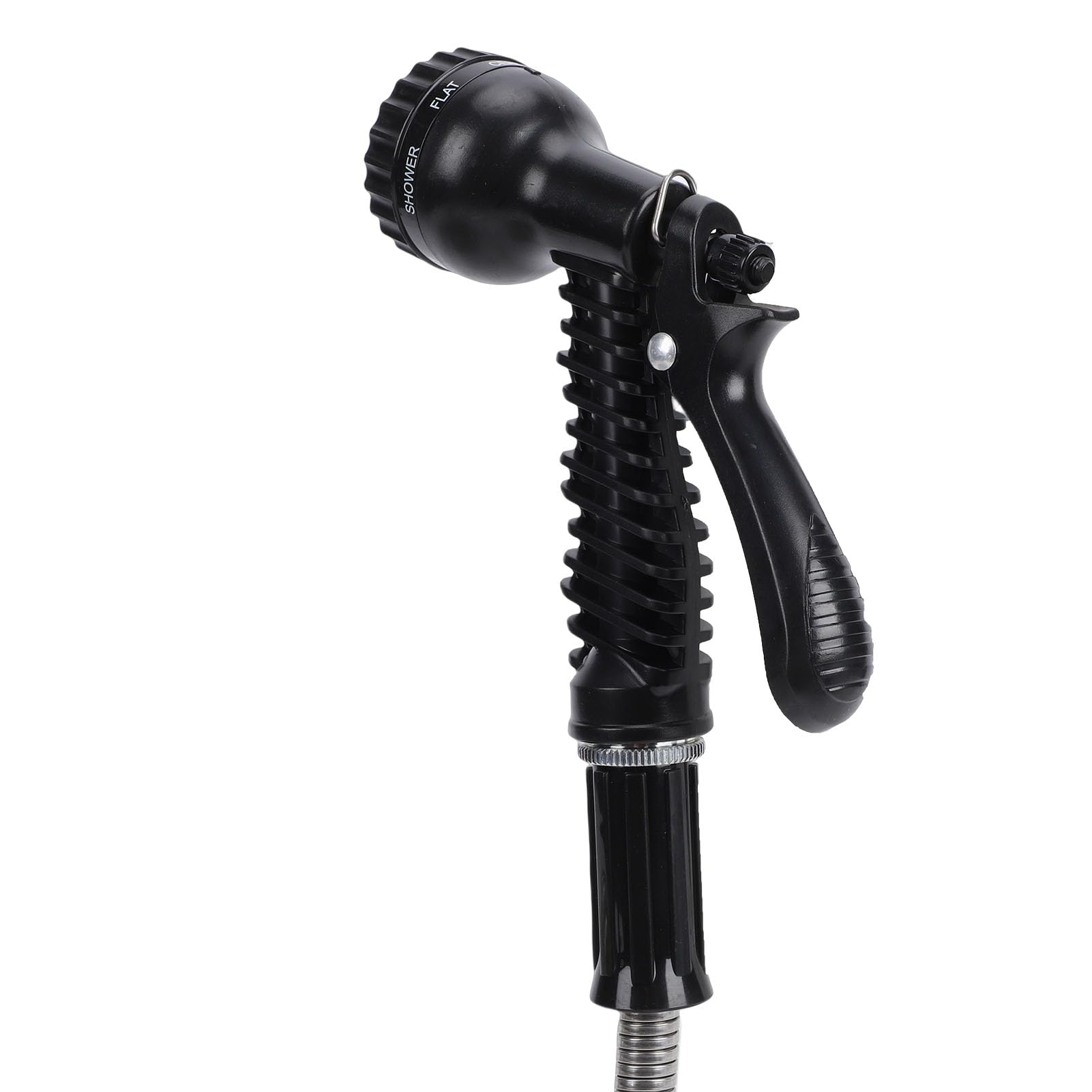 Tangxi 50 Fuß Metall-Gartenschlauch mit Sprühdüse, Automatisch Einziehbarer Flexibler Wasserschlauch aus Edelstahl, Verstellbares Sprühgerät für den Außenbereich, Hof, Rasen, Wohnmobil,