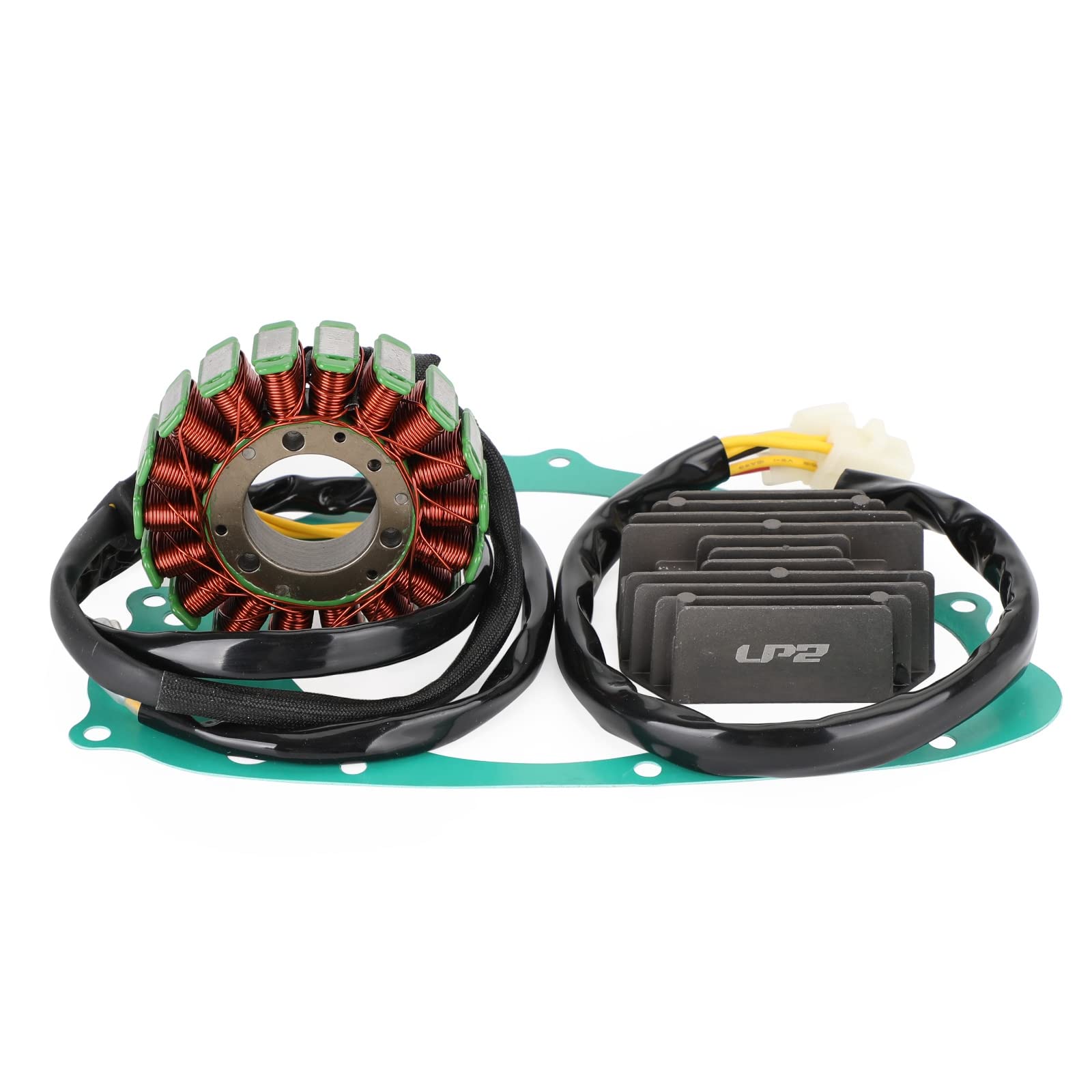 Topteng Magneto Coil Stator + Voltage Regulator + Gasket Assy Apto para Suzuki GS 500 E ET 1989-2000