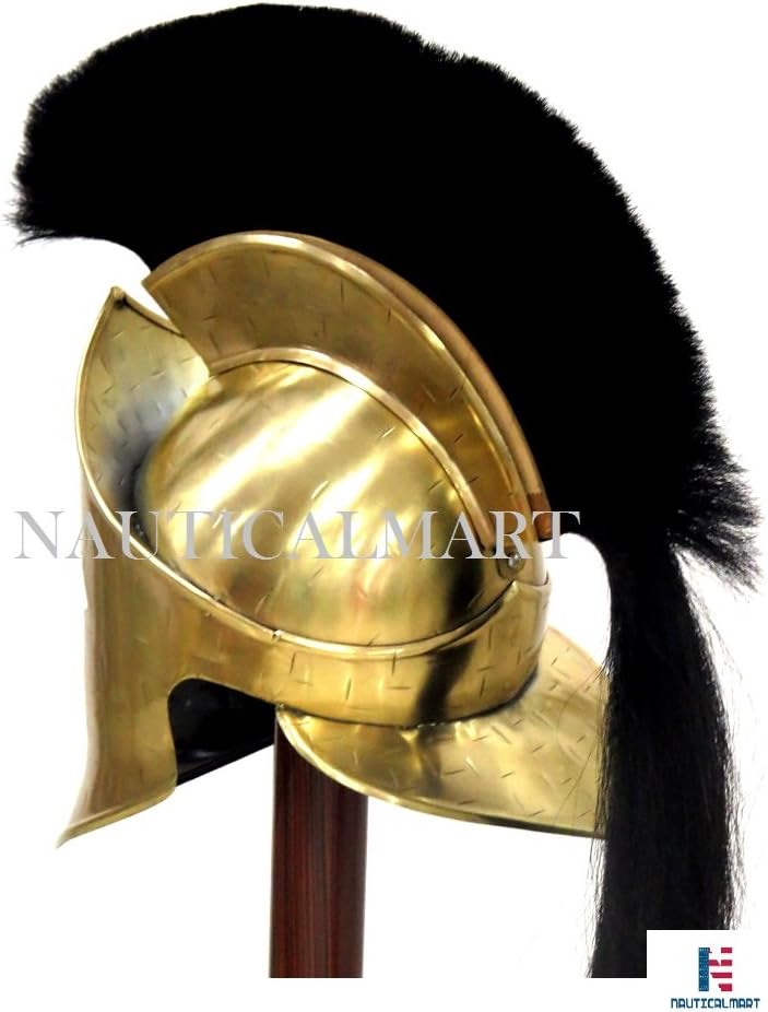 NauticalMart 300" King Leonidas Greek Brass Spartan Helmet