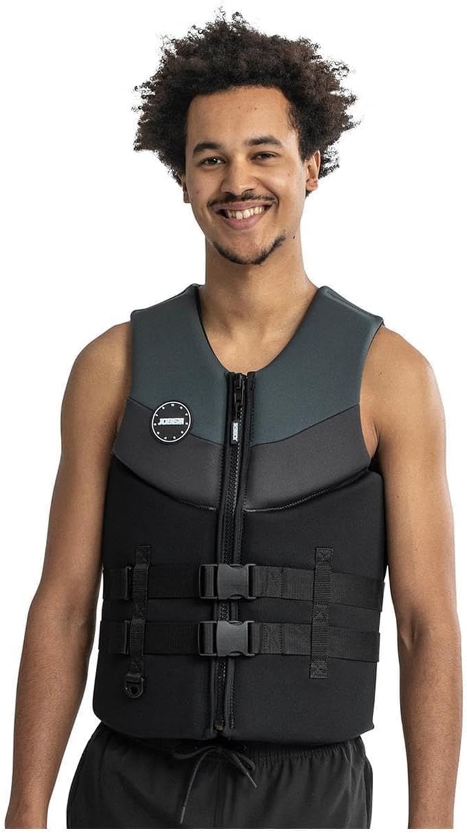 Jobe 50N Neoprene Wetsuit Watersports Waterski Jetski Wakeboarding Safety Impact Vest - Top - Grey - Unisex
