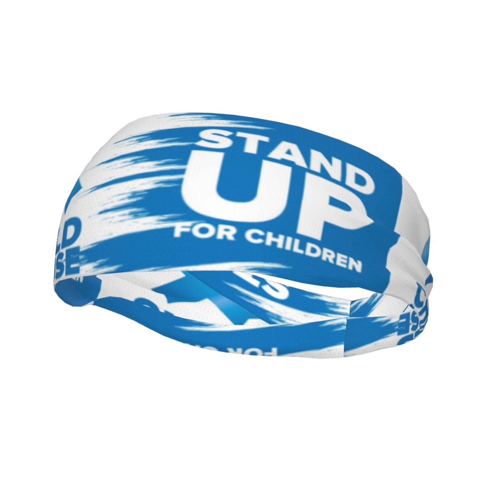 Child Abuse Prevention Awareness Month Headbands Sports Sweatband Athletic Exercise Bands Turban Hair Head For Men Women Yoga Fitness