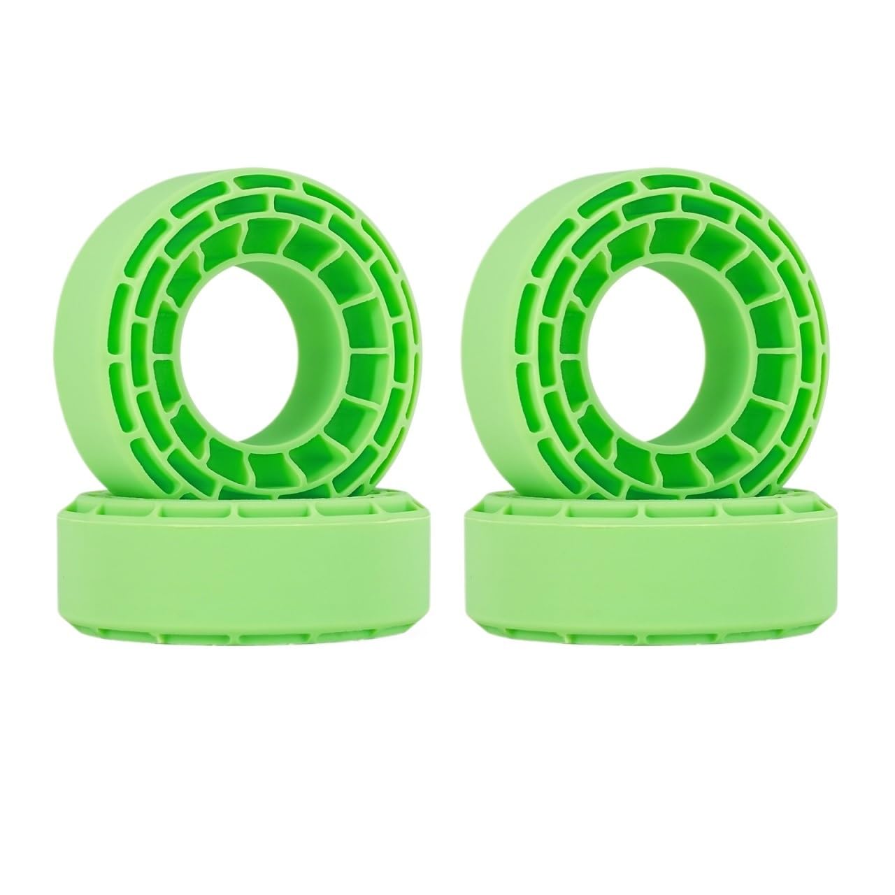 UMTSGYNU 4 Pieces Tire Rubber Inserts Compatible with 56 to 58mm and 24mm 1.0 Tires(Green)