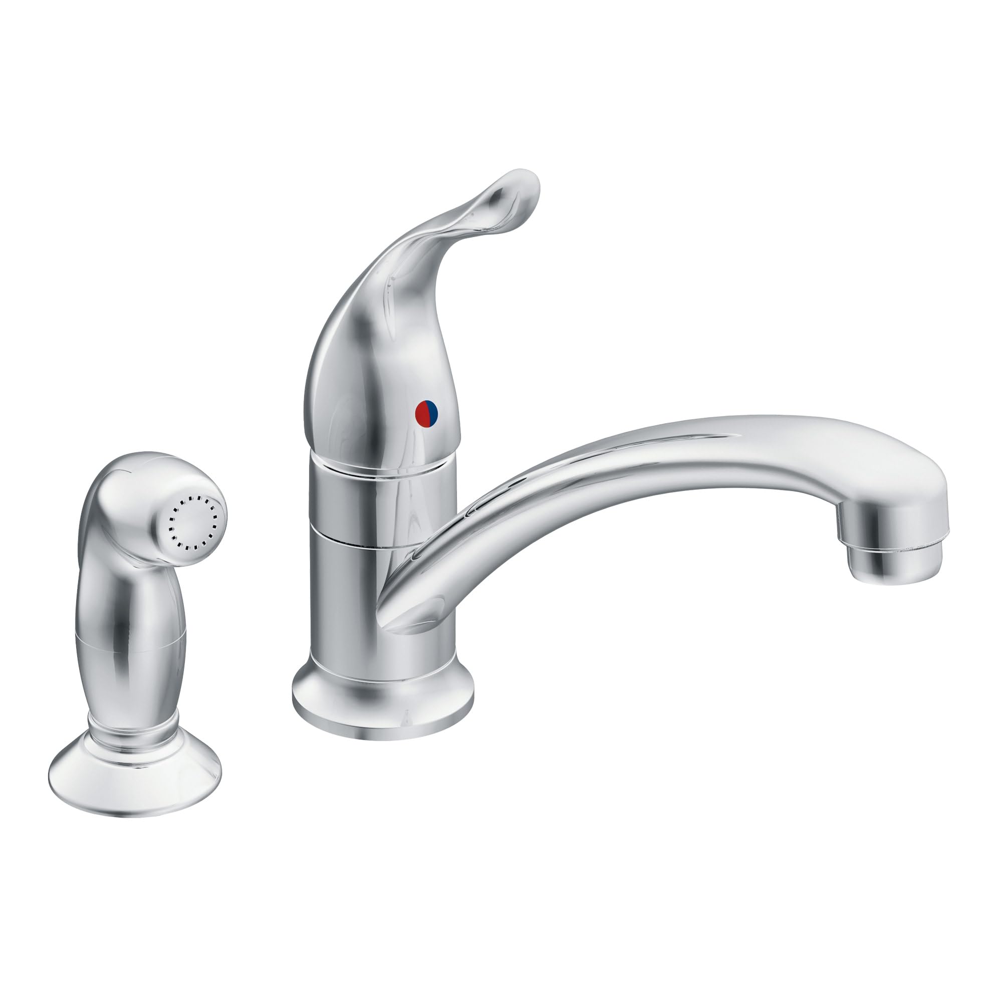 MOEN 7437 Chrome One-Handle Kitchen Faucet
