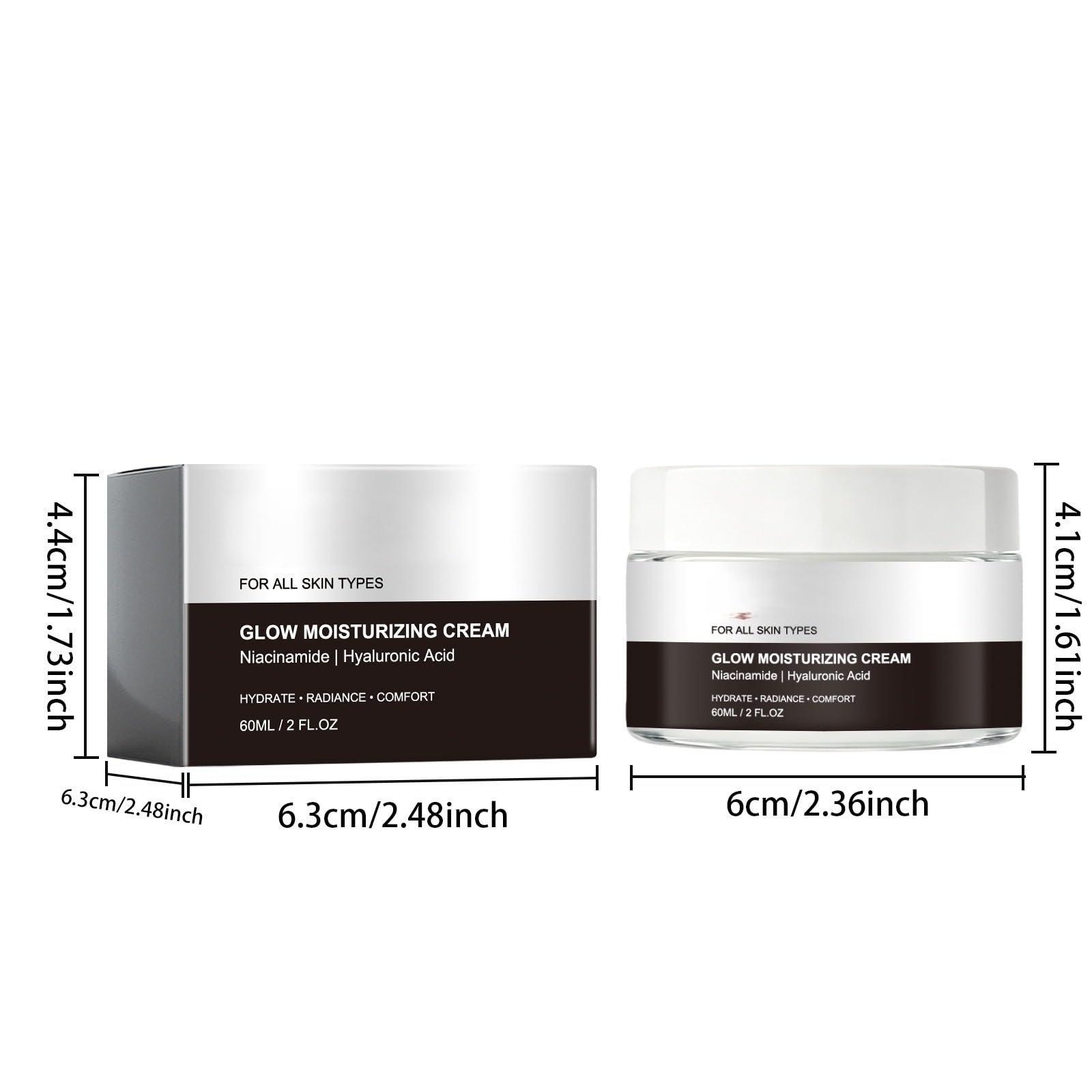 Crema viso idratante danneggia effetto schiarente anti-pigmento