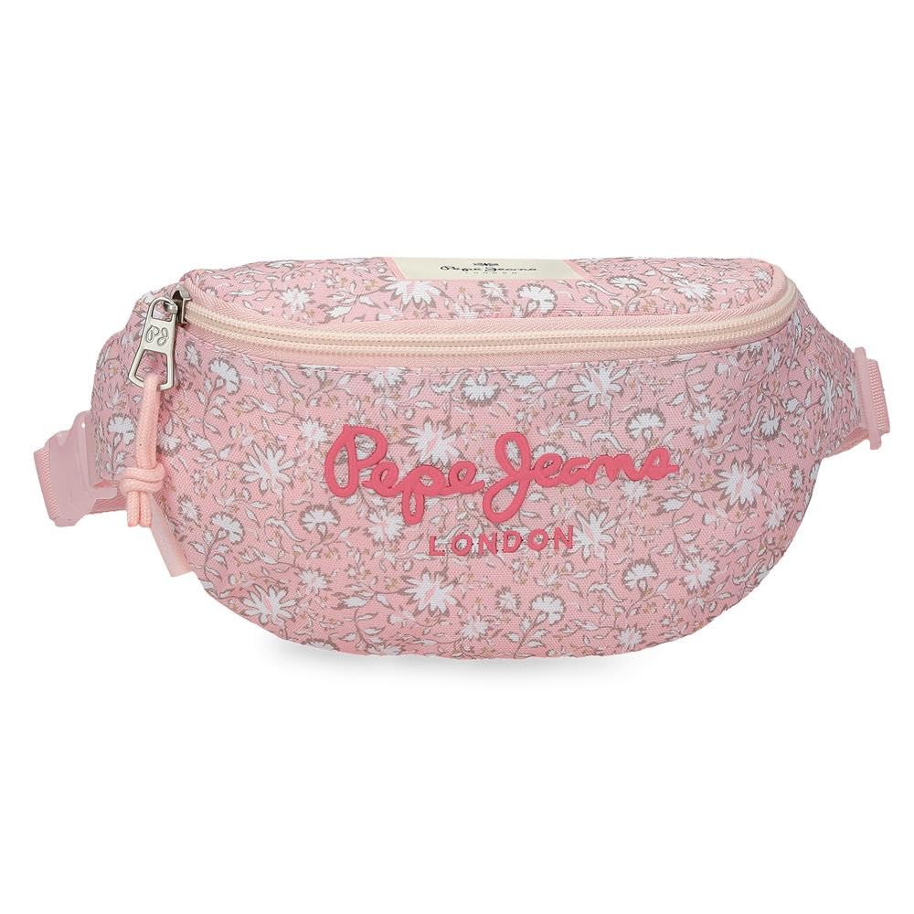 Pepe Jeans Mia riñonera, bandolera, azul claro varios compartimentos, Poliéster, de Joumma Bags