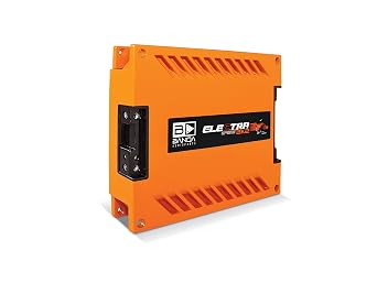Electra 1-Ch. Vehicle Audio Bass Amplifier - 3000W D Class High Power Monobus Amplifier with Subsonic & Low Pass Filter Stable @ 2 Ohm, LED Indicator, Sound Specialization, Orange - BANDA 3K2OHMORANGE