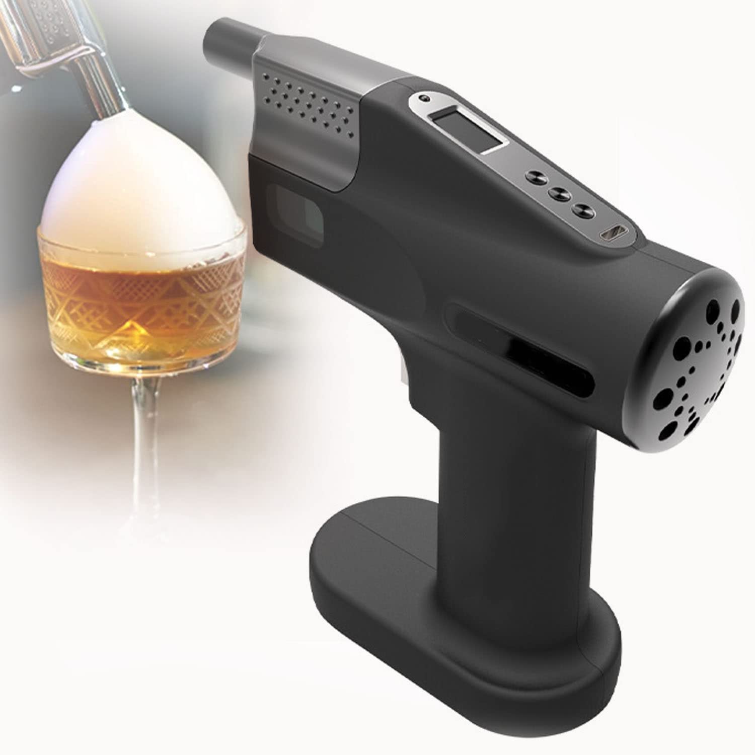 Kit Bubble Maker Per Cocktail Affumicati - Pistola A Fumo Con Oli Essenziali - Per Baristi E Chef - Foto 7