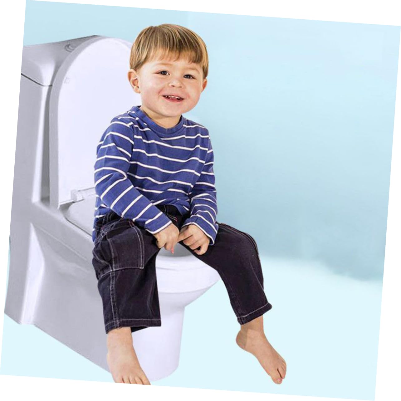 WOONEKY Asiento de Inodoro U Shape Reductor Wc para Niñas de Instalar y Limpiar Material Duradero y para Entrenamiento de Baño
