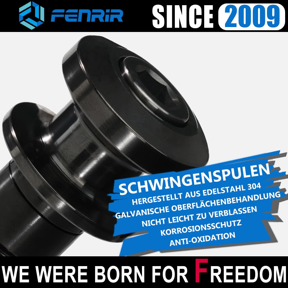 FENRIR Motorrad Schwingenadapter Ständeraufnahmen Prismabuchsen Motorradschwingenspulen Spulen für Paddock-Ständer montageständer adapter M8 Ninja CBR1000RR-R CBR600RR S1000RR S1000R GSXS1000 GSXR1000