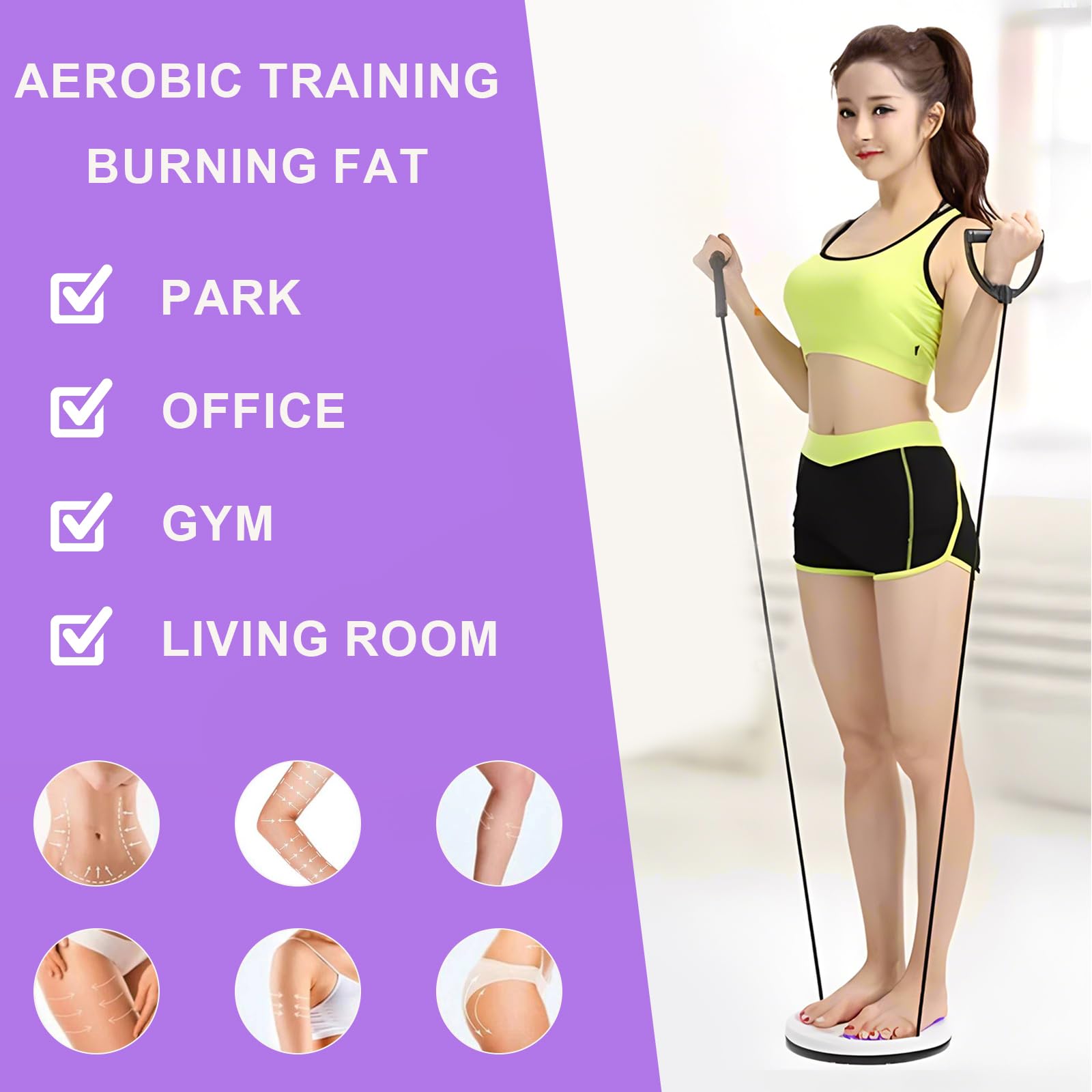 Twist Waist Disc Board Disco Rotante Fitness Twist Vita Disc con Fune di Trazione Multifunzione Massaggio ai Piedi Twister Fitness Balance Board per Gli Esercizi di Torsione