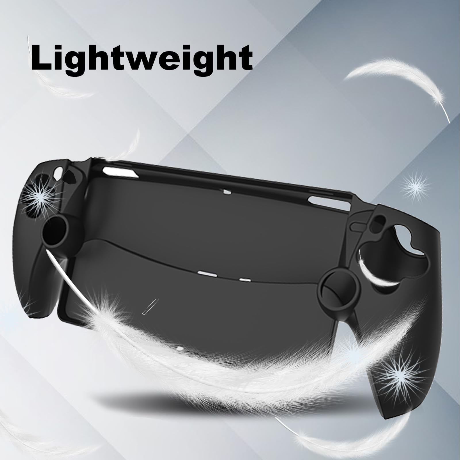 Coque pour Sony PlayStation Portal, Ultra Mince TPU Anti-Rayure Anti-Drop Silicone Souple Antichoc Protection Housse pour Sony PlayStation Portal, Noir