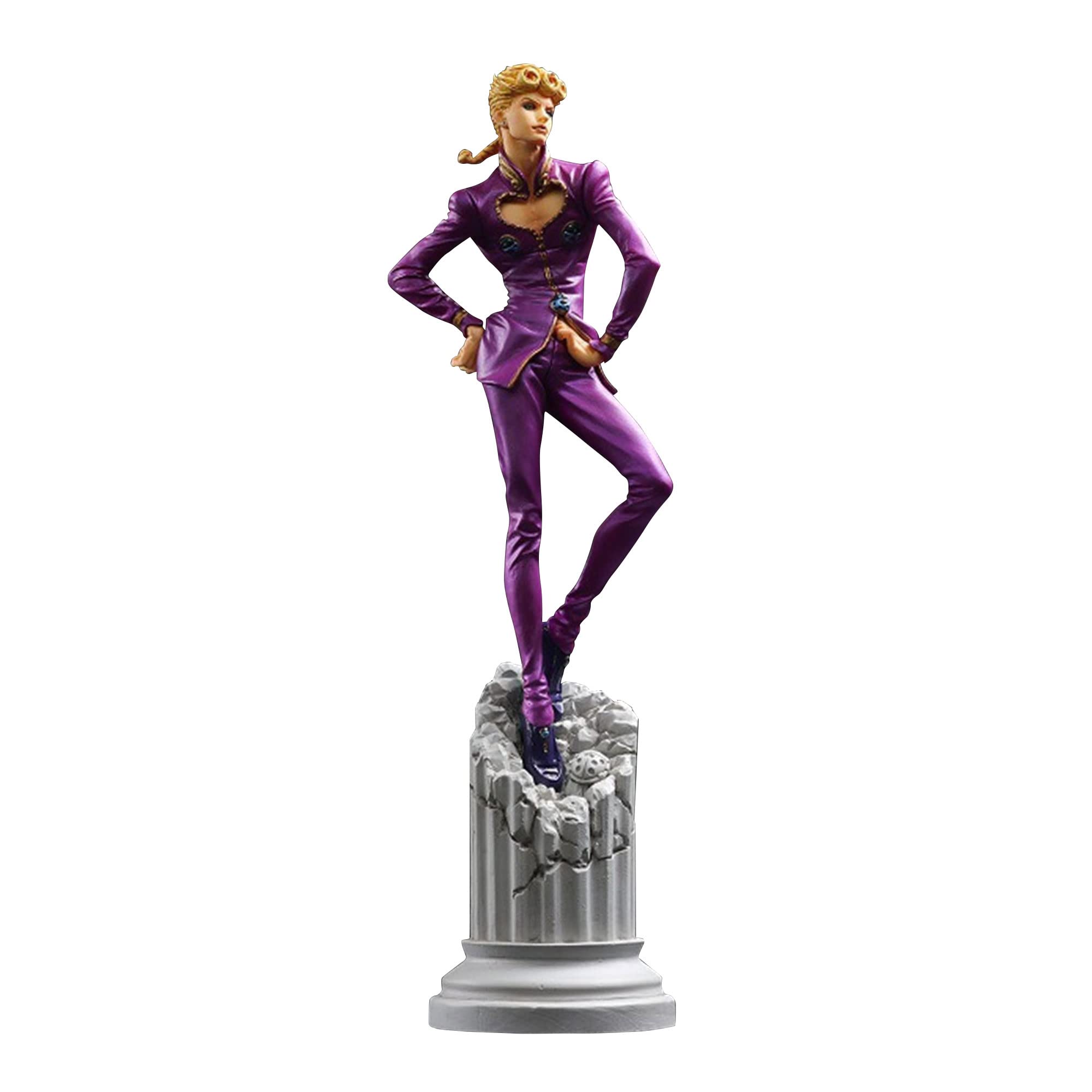Xinchangda Giorno Giovanna Figures Anime Toy Pen - Classic Design, PVC Material, 15cm, for Anime Fans, Kid-friendly, Desk Decoration
