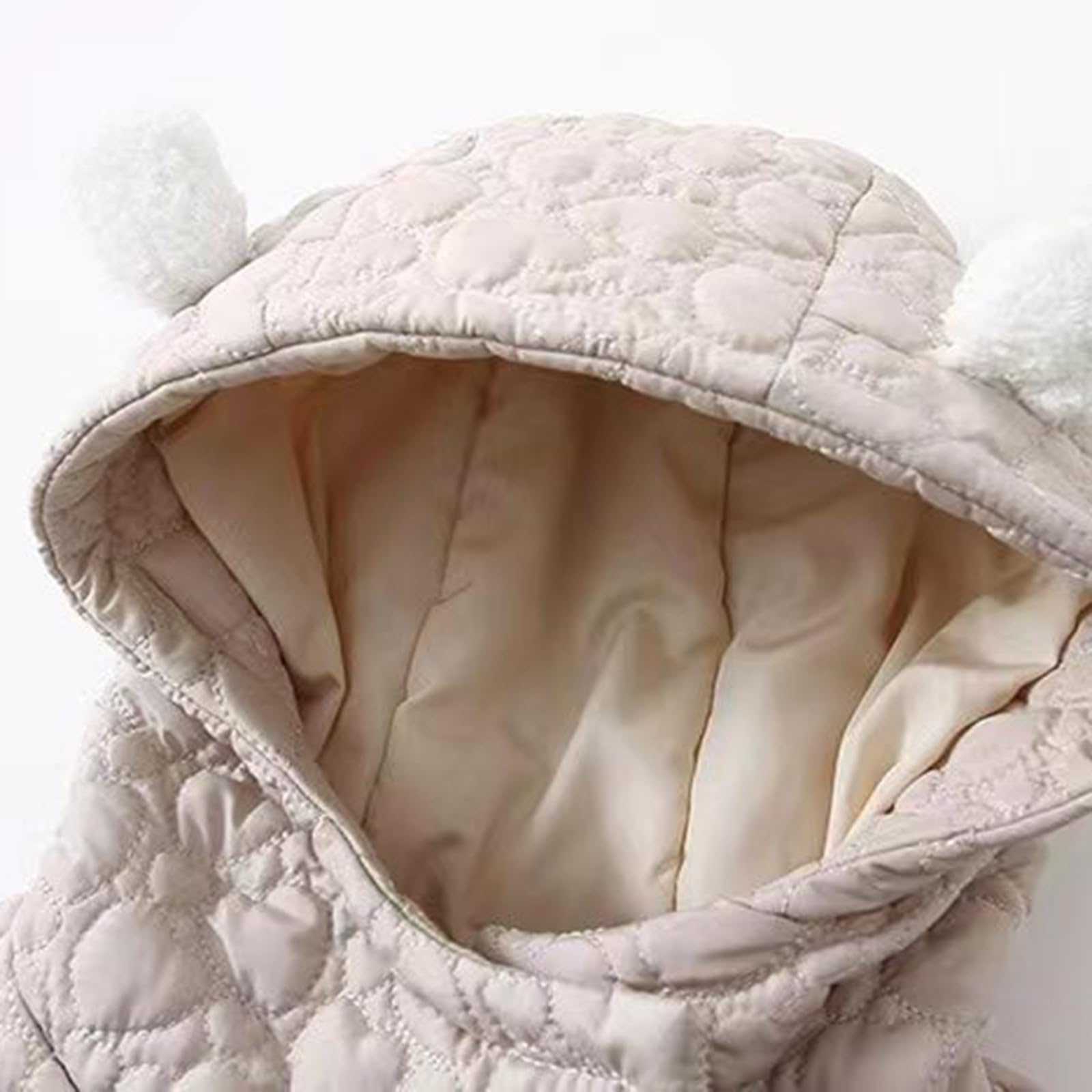 Generisch 2026 Traje de Nieve con Orejas de Oso Chaqueta con Capucha Ropa Exterior Cálida Ropa Exterior Bebé Mameluco Mono Abrigo Infantil Incluye Guantes