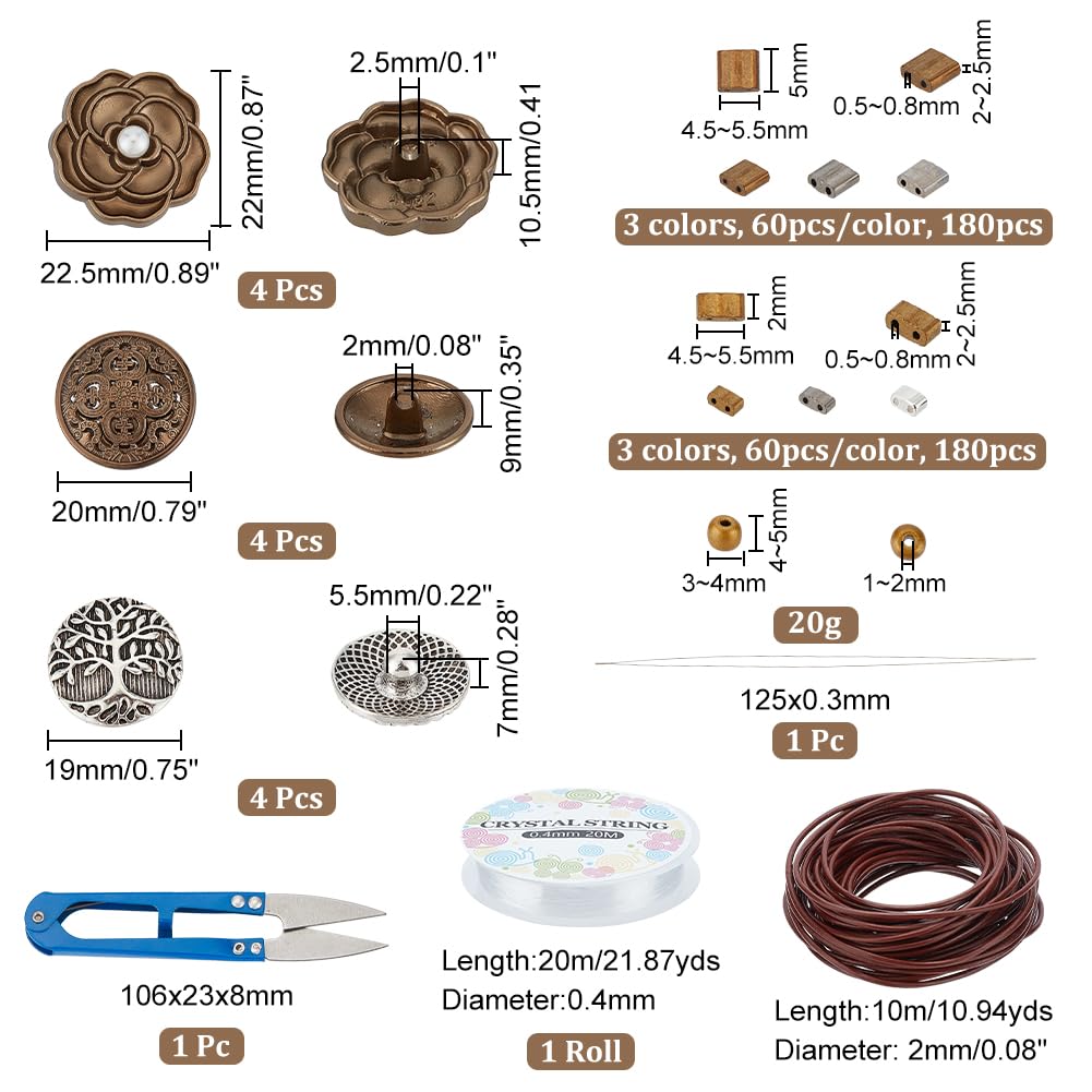 NBEADS Tila Beads Kit Para Hacer Pulseras, Incluye Cuentas De Cristal Rectangulares De 11 Agujeros De 2 Color., Agujas Para Abalorios Big Eye, Hilo Elástico Para Pulsera, Collar De Joyas