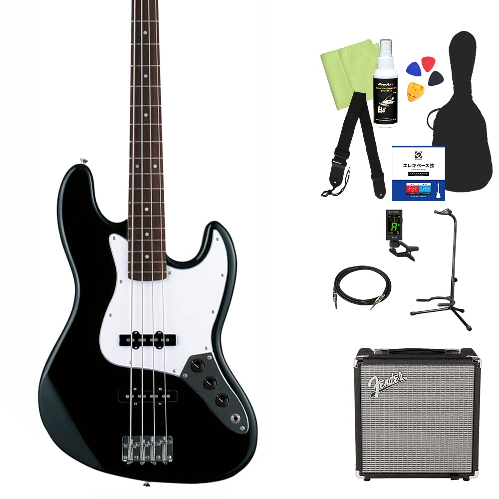 Amazon | Photogenic JB-240/W3P BK ベース 初心者12点セット 【Fender