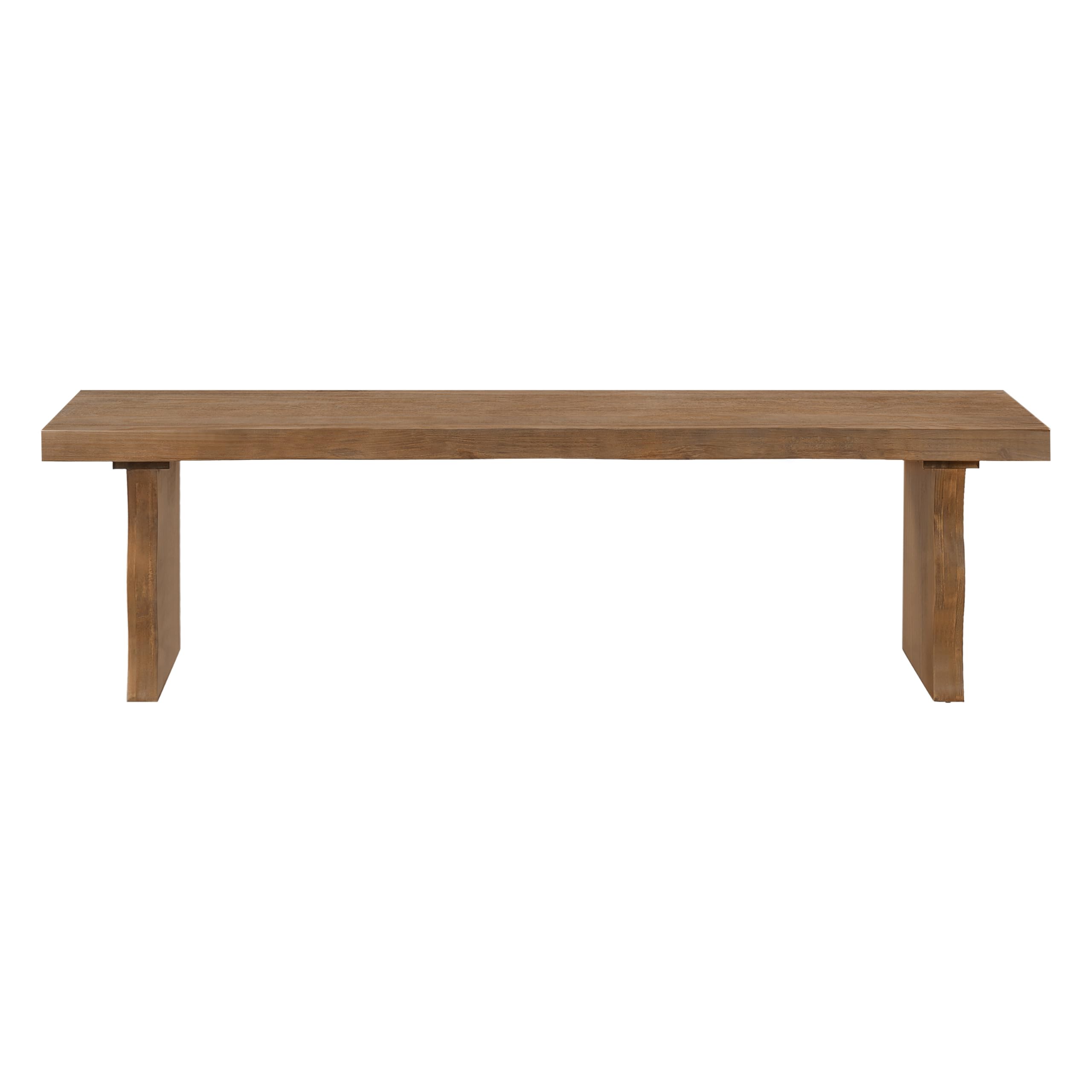 Christopher Knight Home Hartwell 63" Indoor Pine Dining Bench, Solid Wood Bench Seat for Dining Table, Rectangular Dining Seat, Spacious Seating, Long Footstool for Living Room Dining Room, Pine Wood