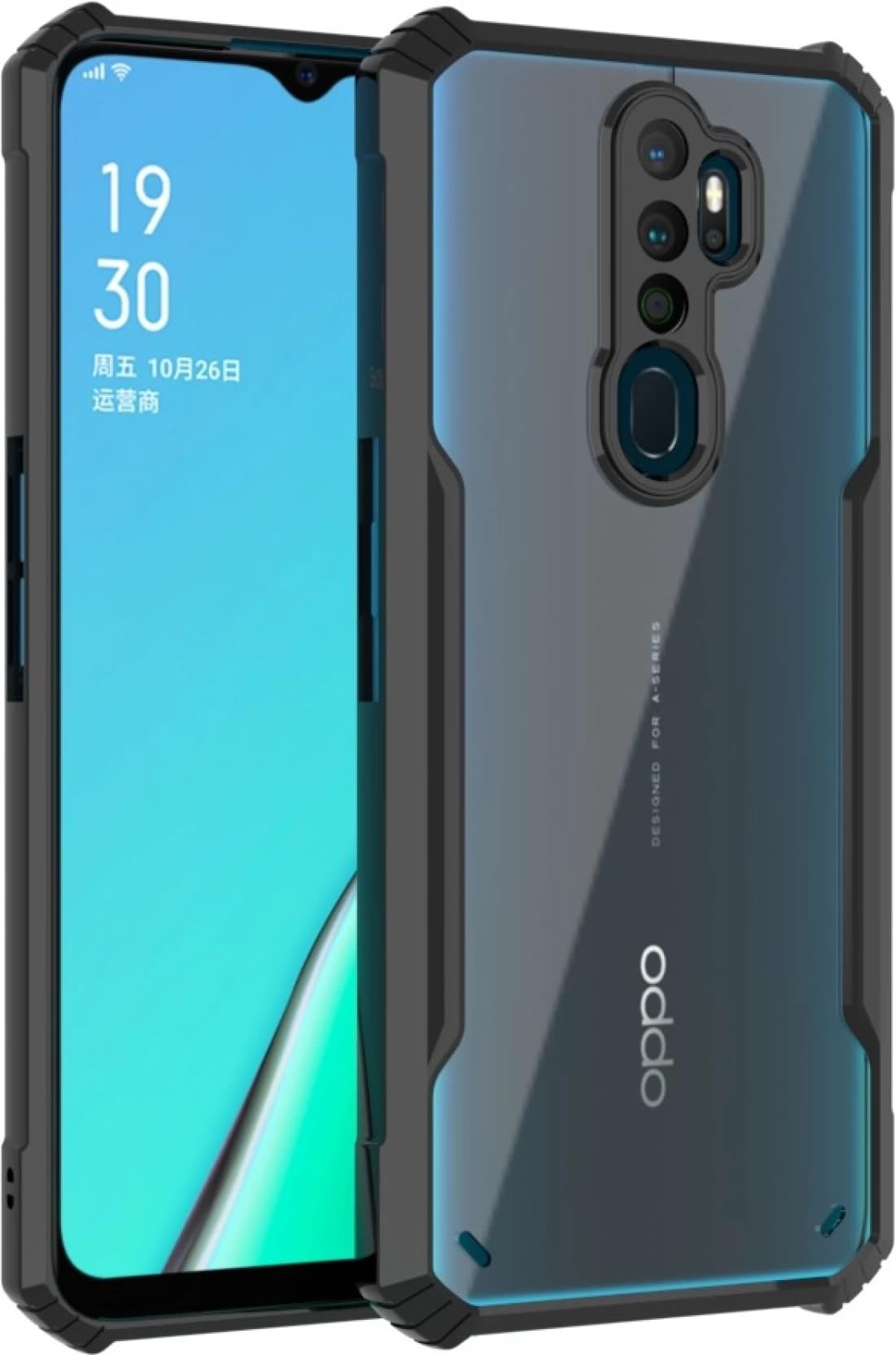 SHINESTAR Oppo A5 2020 / A9 2020 Back Cover Case | Ultra Thin 360 Degree Protection Crystal Clear Tranparent Bumper Back Cover Case forOppo A5 2020 / A9 2020 - Black (B08VDTVPJF) Amazon Price History, Amazon Price Tracker
