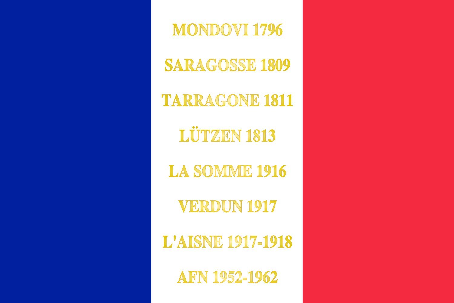 Drapeau Large 121e régiment d infanterie de ligne | drapeau