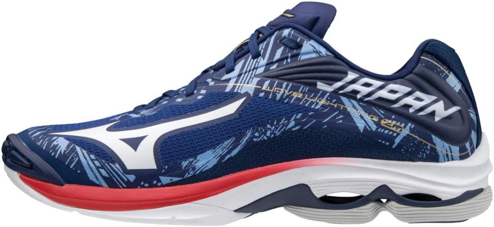 Mizuno Wave Lightning Z6 ネイビー/ブルー Amazon | [ミズノ] バレーボールシューズ ウエーブライトニング