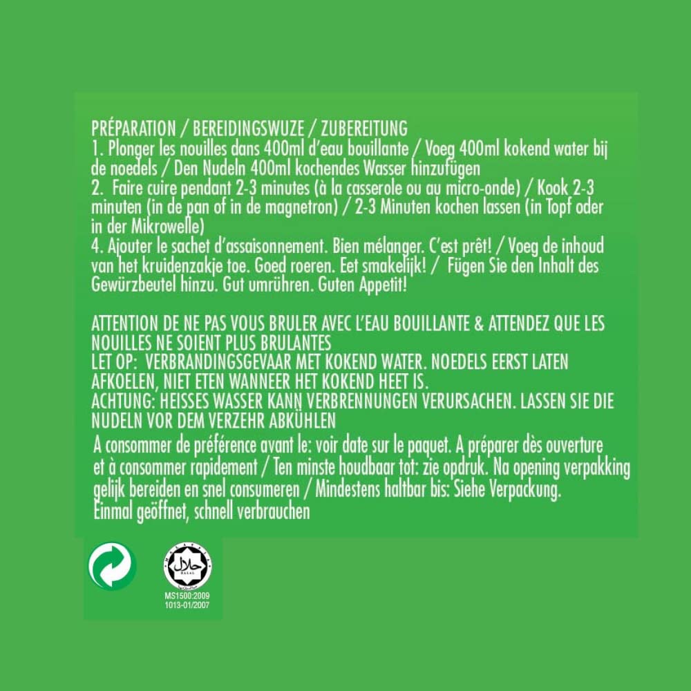 Mamee Nouilles instantanées, saveur légumes - Le sachet de 85g (lot de 1) - 3