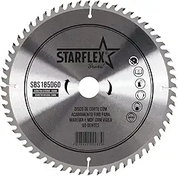 Disco Serra Circular Vídea 7.1/4 (185mm) MDF 60 Dentes SBS185D60 Starflex