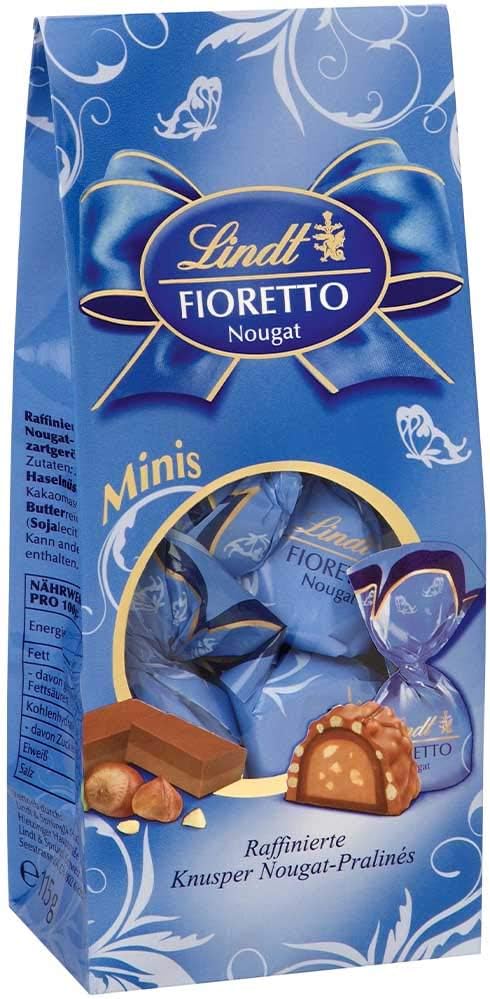 Fioretto Minis Nougat Chocolate Raffinierte Knusper Nougat Praline ( Refined Crunchy Nougat Praline ) Packet 100g