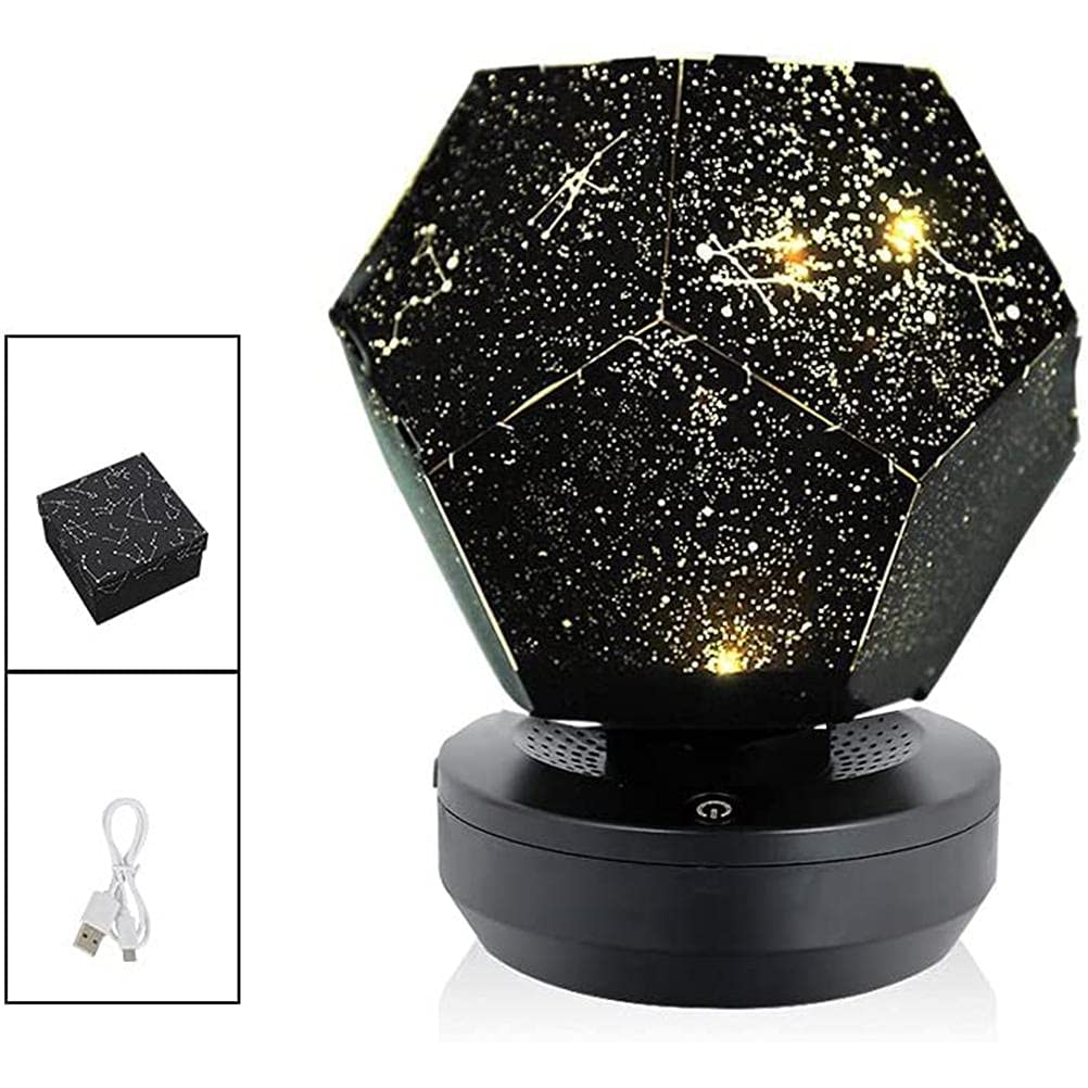 Proyector de galaxia LED Luz de noche estrellada Proyector de luz LED Luz de noche de cielo estrellado USB Luz de atmósfera de cielo estrellado Proyector de luz de noche de cielo estrellado con estrel