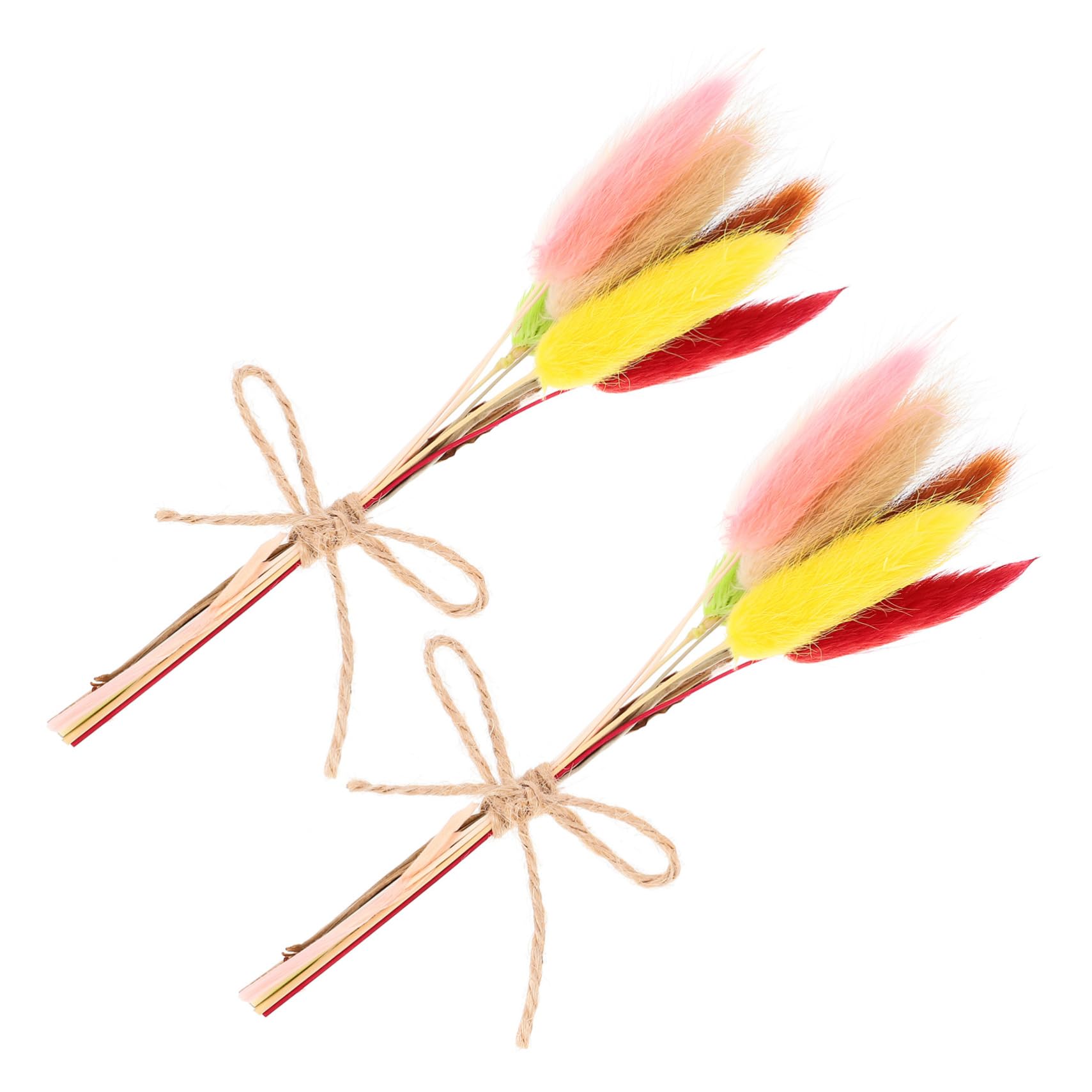 Holibanna 2 Piezas ramo seco boutonniere flora burdeos ramos de novia de bricolaje boda ornamento decoración ramillete de dama de honor ramillete de setaria viridis natural Decorar flores