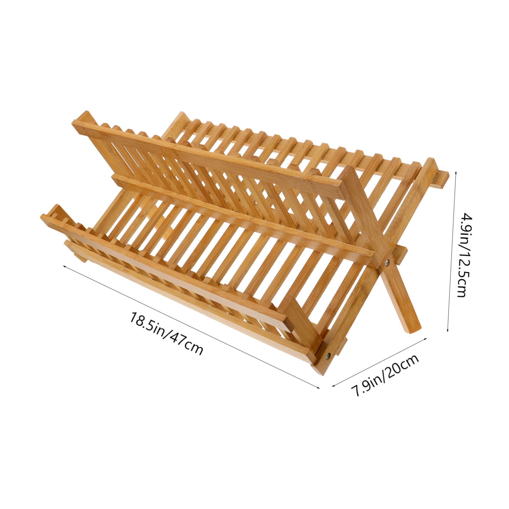 Cabilock Faltbares Abtropfgestell für Outdoor Camping Glatt Poliertes Design Platzsparender Faltbarer Geschirrtrockner für Unterwegs