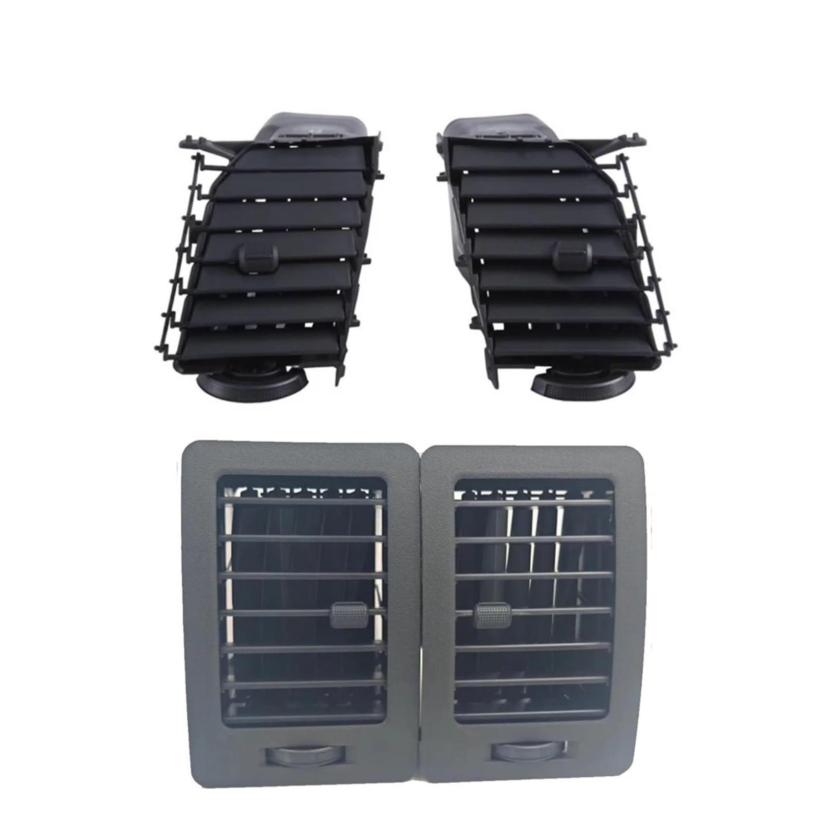 Ohocean 4Pcs Air Outlet For Toyota For Hilux 2004-2015 Parts A/C Air Vent Outlet Car Front Central Dashboard Panel Left Right Assembly Car Conditioner Outer Vent Air(4Pcs Air Outlet)