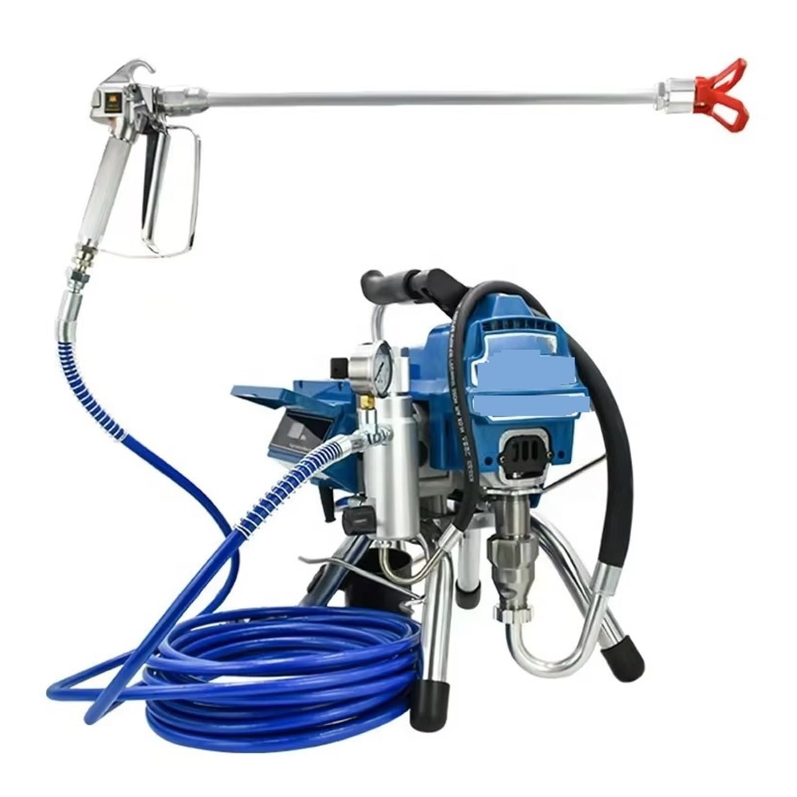 Industrielle Elektrische Airless-Farbspritzpistole Mit Handpumpen-Stromversorgung, Batteriebetriebenem Farbspritzgerät Breite Abdeckung