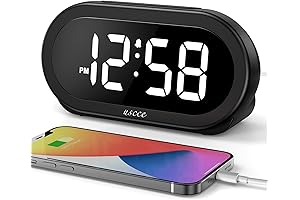 USCCE Small Bed Clock Easy to Set