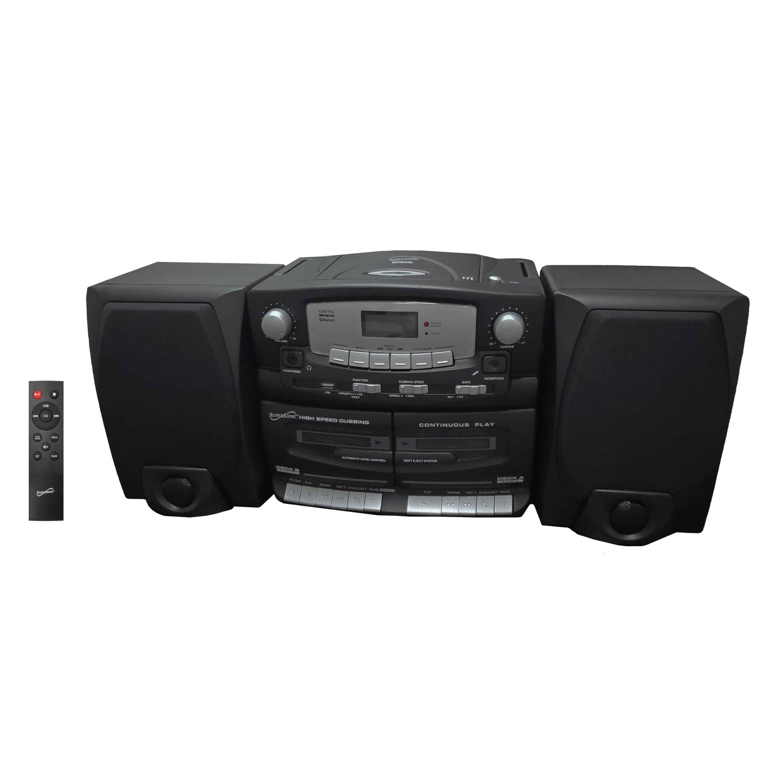 Amazon.com: Supersonic Black Edition Vintage Bluetooth Stereo