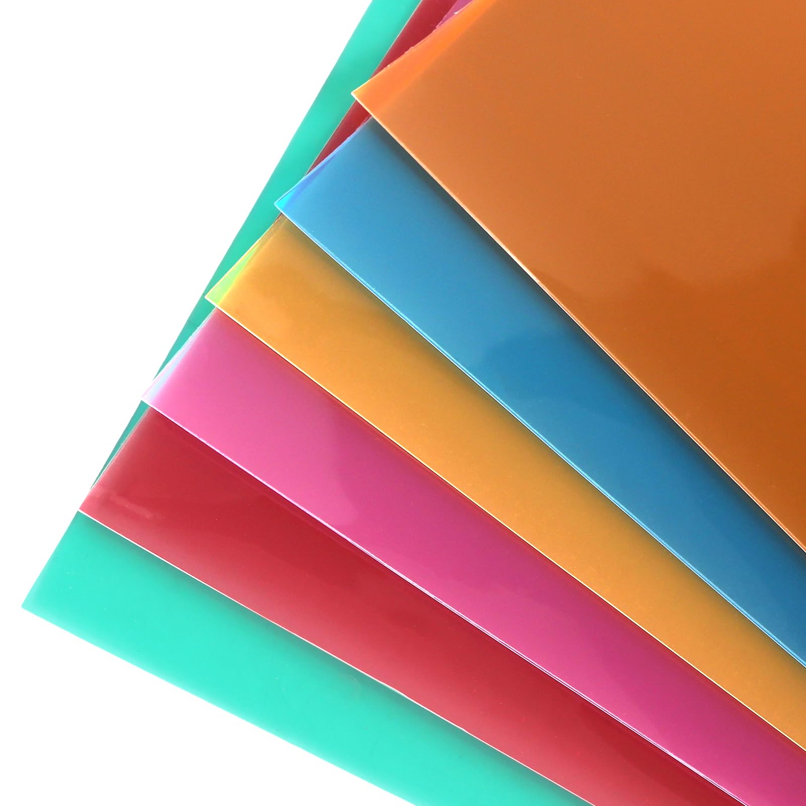48 cartelle portadocumenti in 6 colori, formato A4, apertura laterale, in plastica, trasparente, per ufficio, scuola, documenti