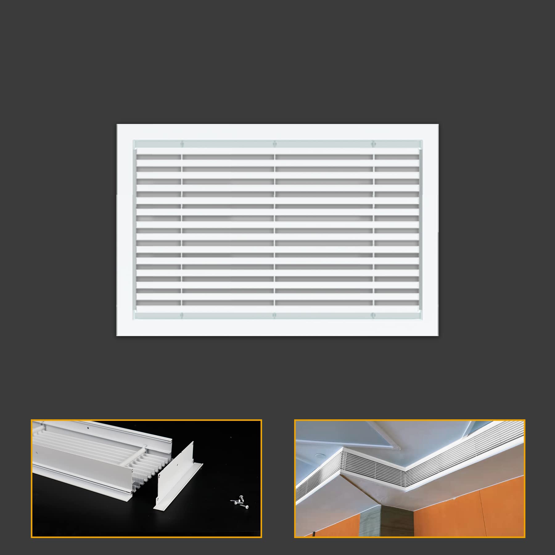 Powrocket Linear Bar Air Grille 12