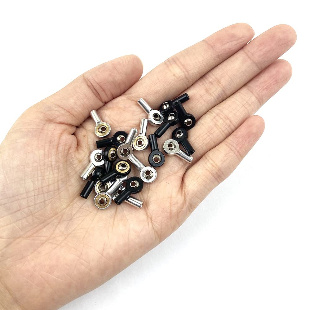 Aste Di Collegamento RC 5 Pz M2 M3 Giunto Sferico 2mm 3mm Nero Asta Di