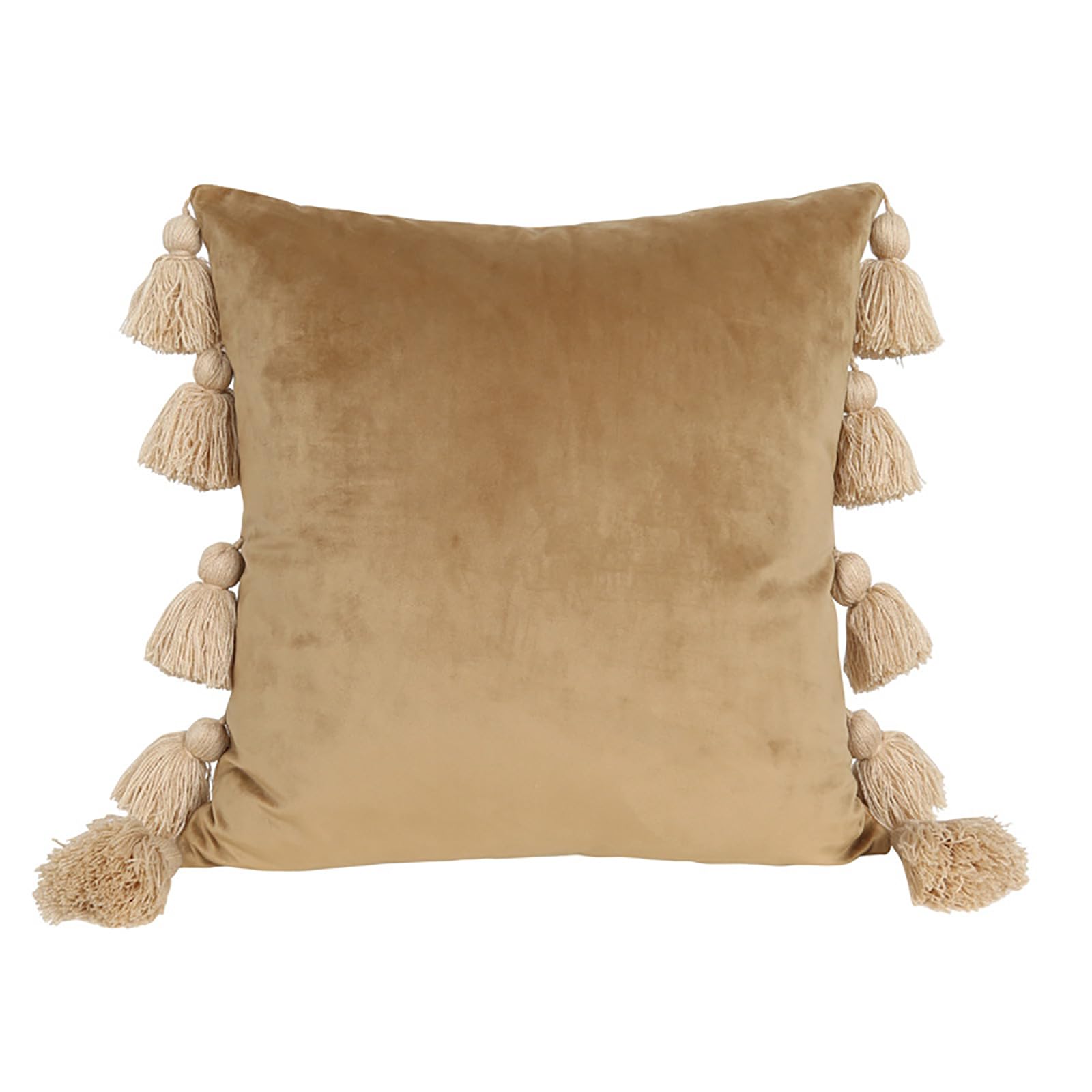 Yhplxyuus Luxurious Touch Velvets Throw Pillow Cover with Tassels for Couch and Decoration Pillow Cover