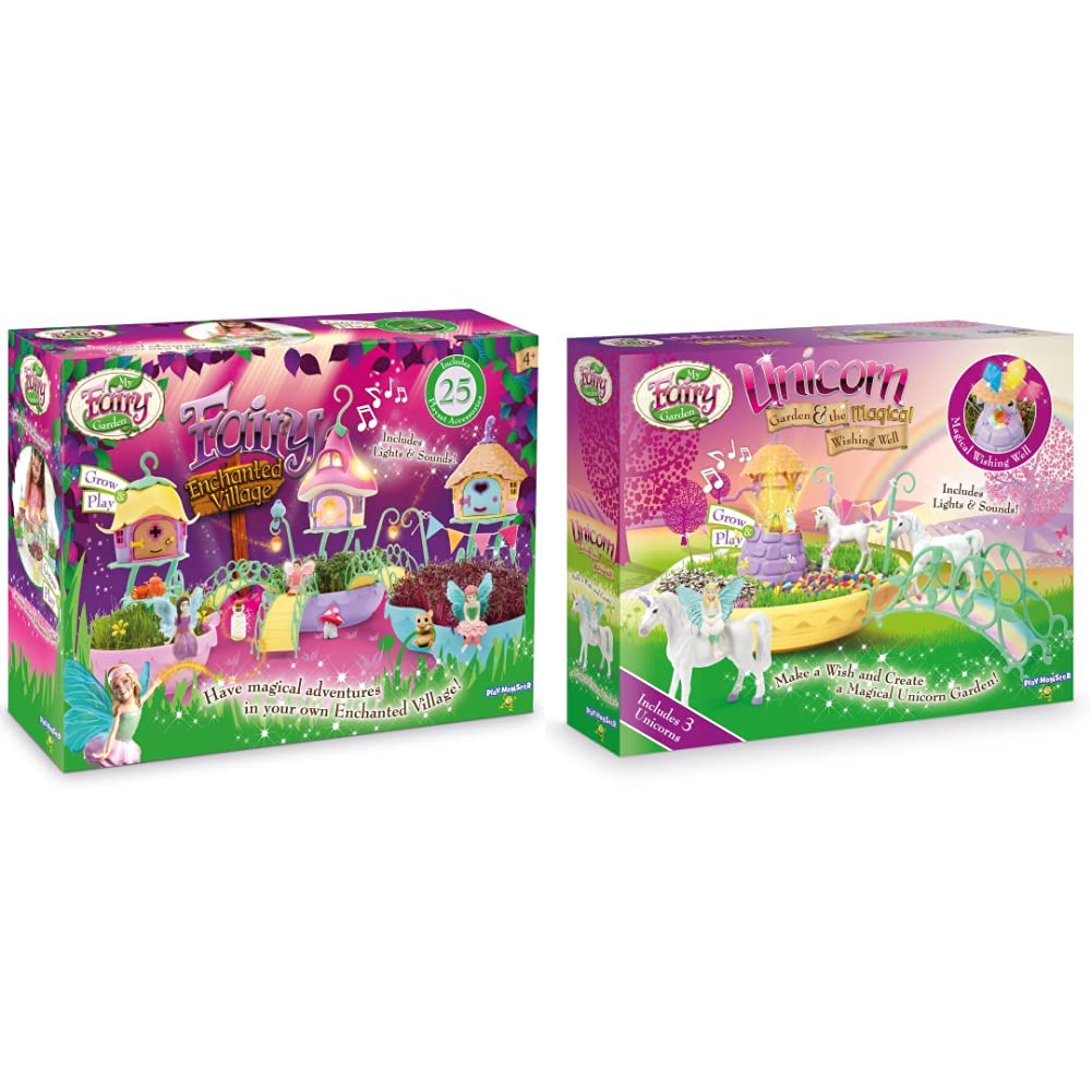 My Fairy Gardenenchanted Village Fairy Playset And Unicorn Garden