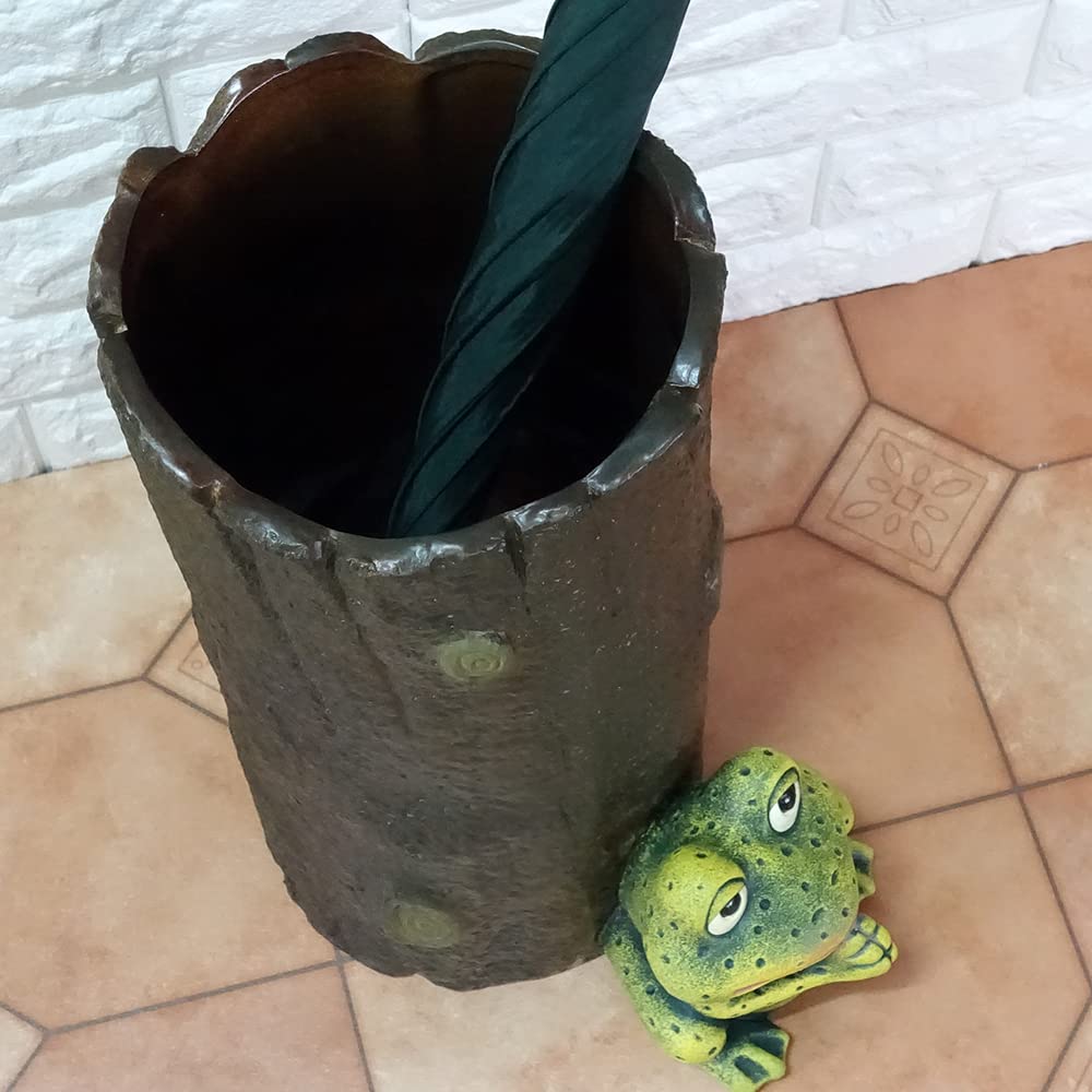 Amazon｜ポルトガル製 緑 かえる 傘立て 幸せを呼ぶ テラコッタ製
