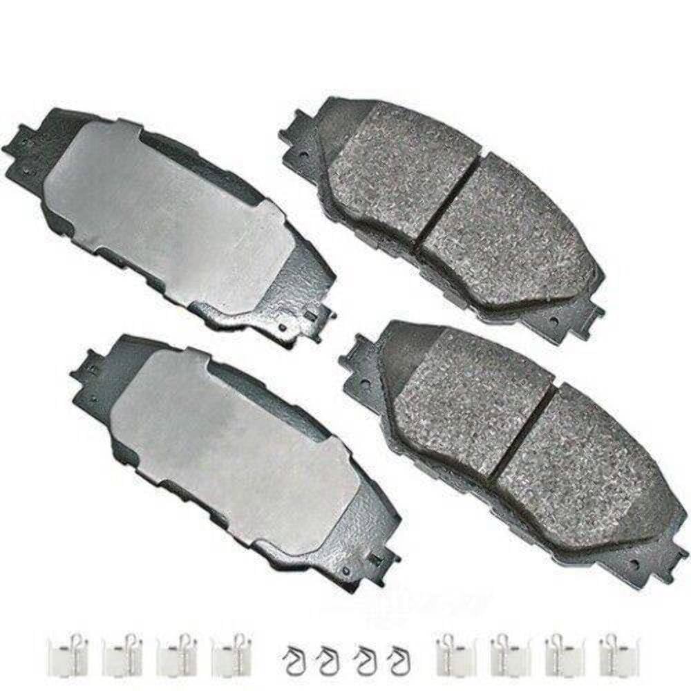 Akebono-ACT1211A Ultra-Premium Ceramic Front Disc Brake Pads, GREY