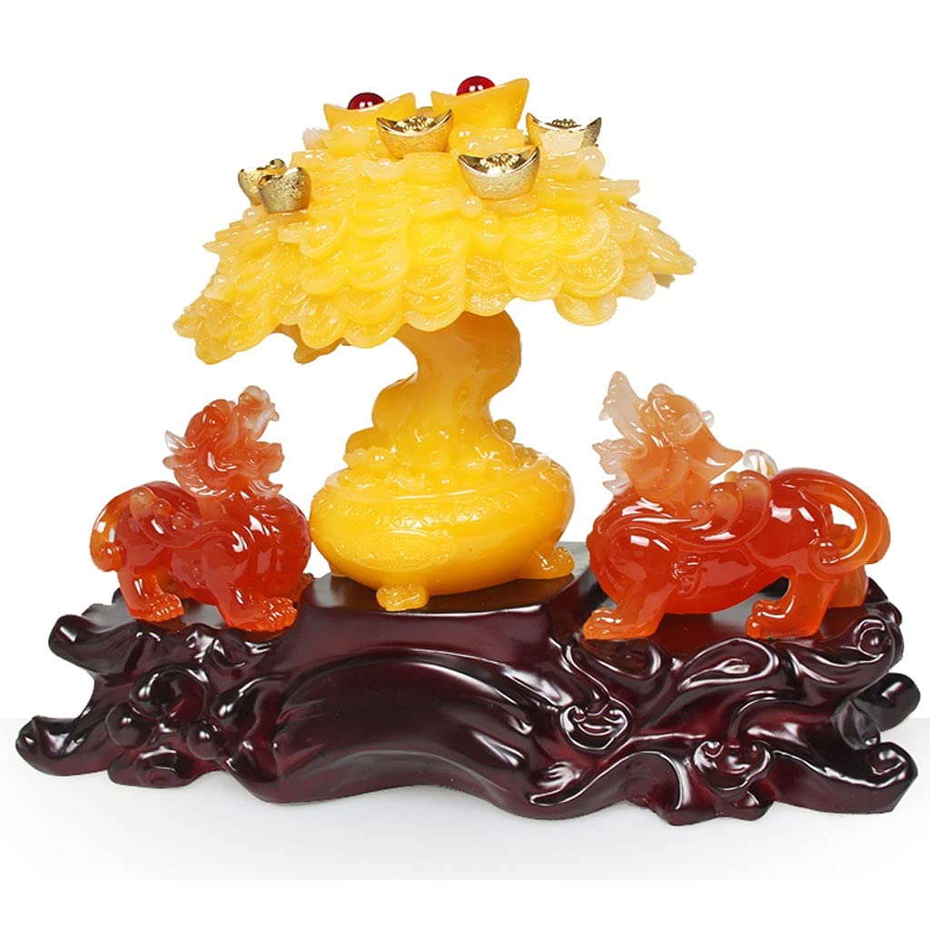 Arbre à Argent Bonsai Feng Shui Cristal Chanceux Arbre Maison décorations de Bureau Cristal Chanceux Arbre Feng Shui Arbre Chanceux Arbre Chanceux bête Chanceux Arbre 11.81/12,20 Pouces Arbre en cri