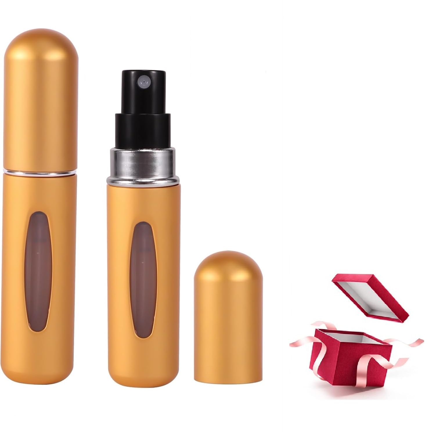Perfume Travel Spray Bottle, Perfume Atomizer 5ml Refillable Perfume Spray Bottle 1 Pieces Portable Mini Travel Perfume Bottle Party Women Men Outing Wallet Pocket Handbag (Gold)-image-44