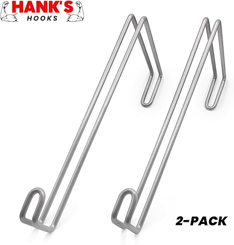 Miniatura 2 de Perchas para colgar sobre la pared, bloques de cemento de hormigón, para exteriores, sin taladro, ganchos para vallas, escaleras extra largas y