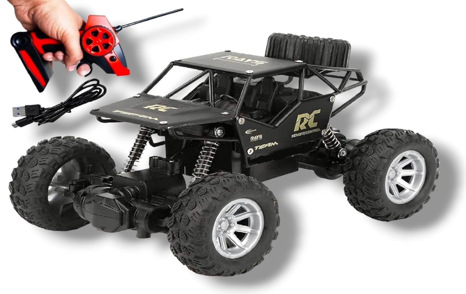 Okean® Remote Control Rock Crawler, 5 Function High Speed 1:18 Rc Car Toys for Boys 2Wd Off Road Vehicle Toy Cars for Kids Monster Truck Rock Climbing Car Toy for Kids,(Multi) (B0D5HTLJJW) Amazon Price History, Amazon Price Tracker