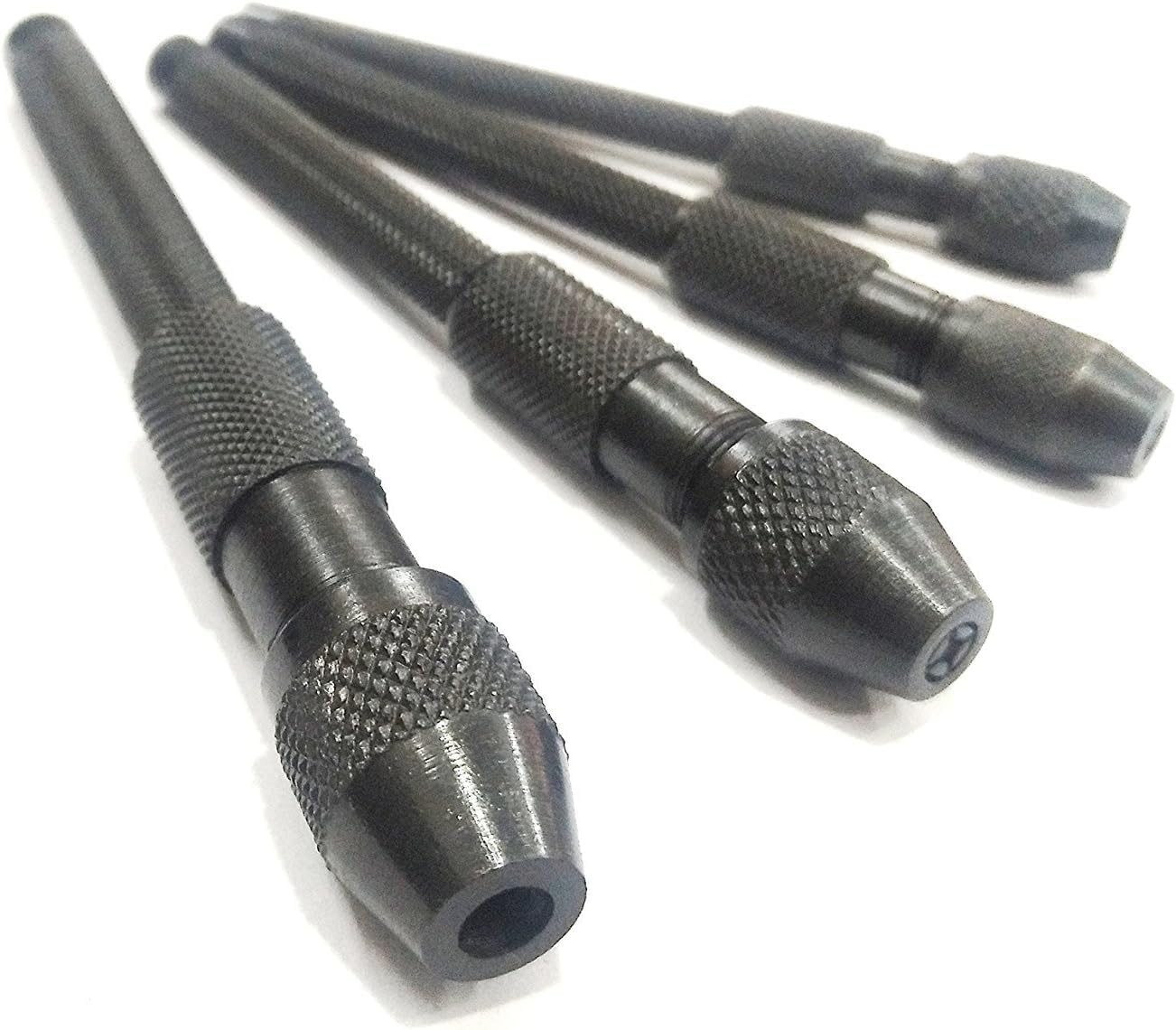 H&P Pin Chuck Collet Vise-Precision Hand Drill Holder for Jewellery Making | 0–4 mm Capacity | Knurled Grip Micro Drill Chuck for DIY Craft, Model Making & Hobby Tools (Set of 2)